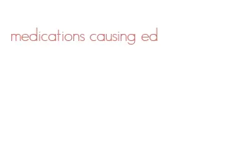 medications causing ed